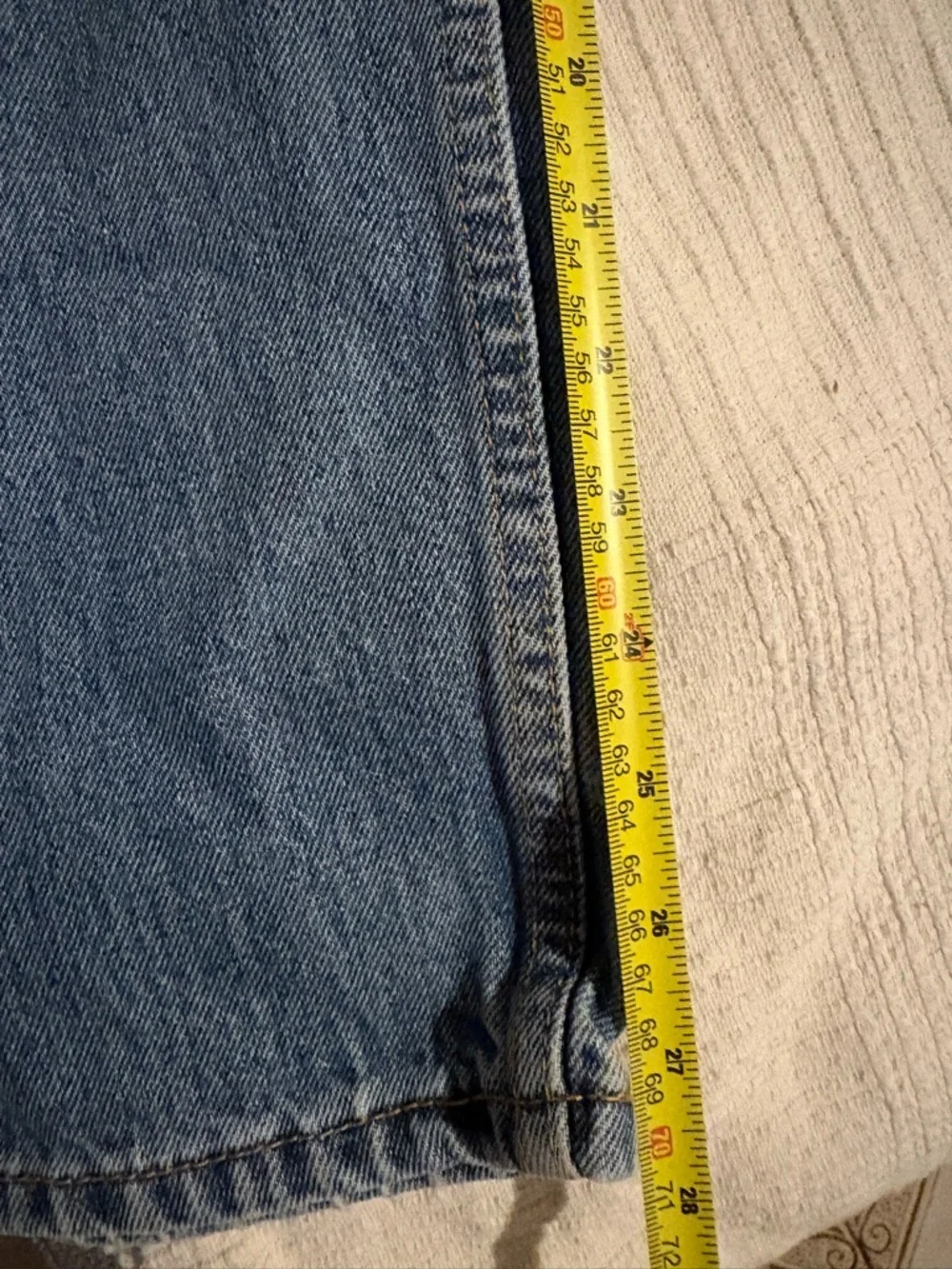 Levis 505 Jeans Mens 32x30 Tag Distressed Fade Blue Actual 34x28 Denim Straight